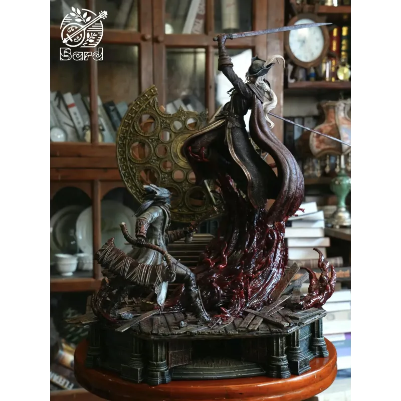 Bloodborne Fight in the Astral Clock Tower Lady Maria vs. Hunter Bard Studio
