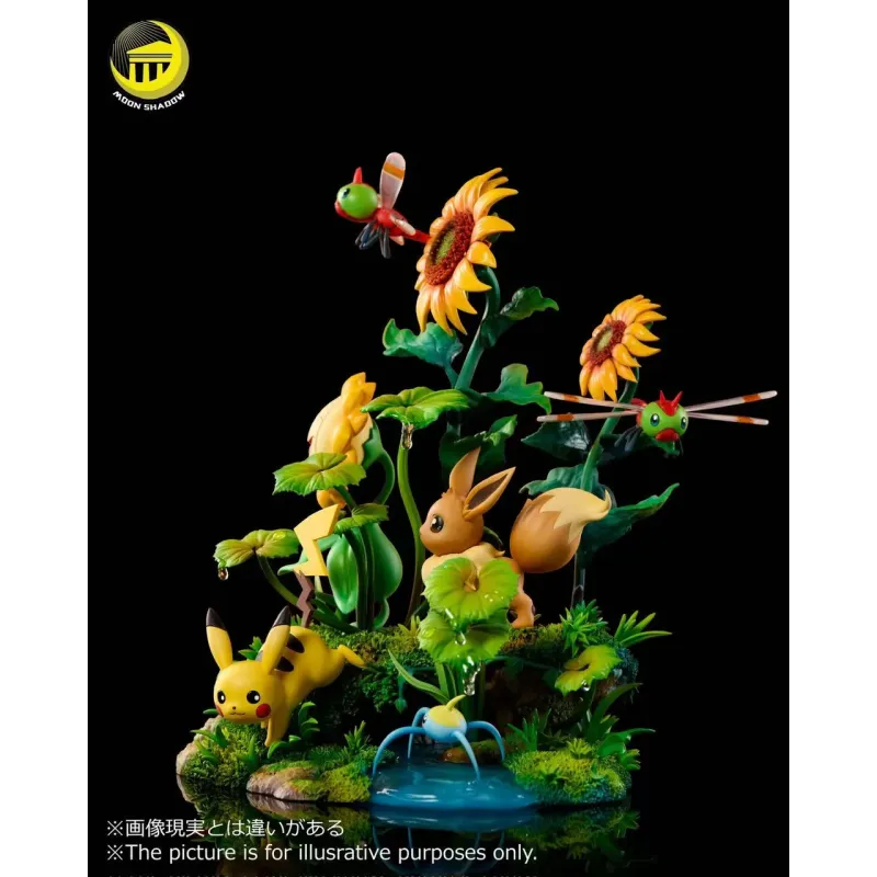 Pokemon Pikachu & Eevee Moon Shadow Studio