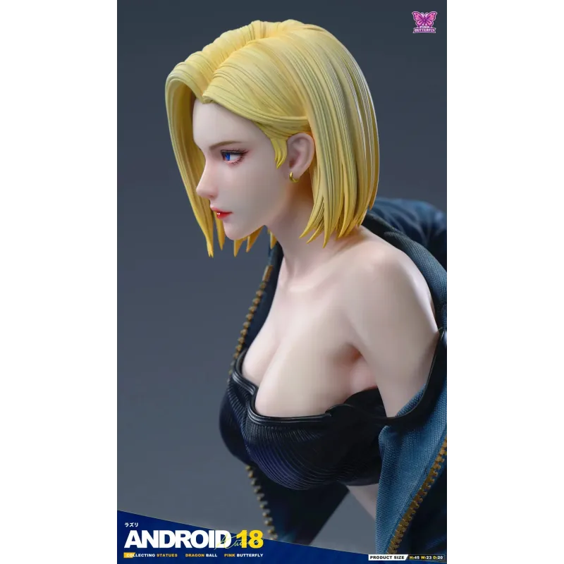 Dragon Ball Z Android 18 Pink Butterfly Studio