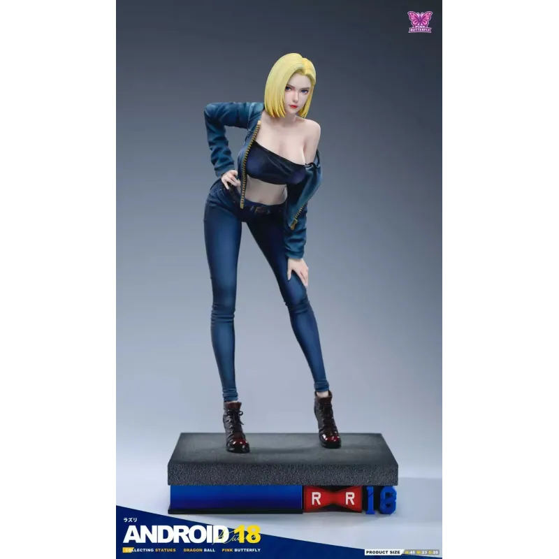 Dragon Ball Z Android 18 Pink Butterfly Studio