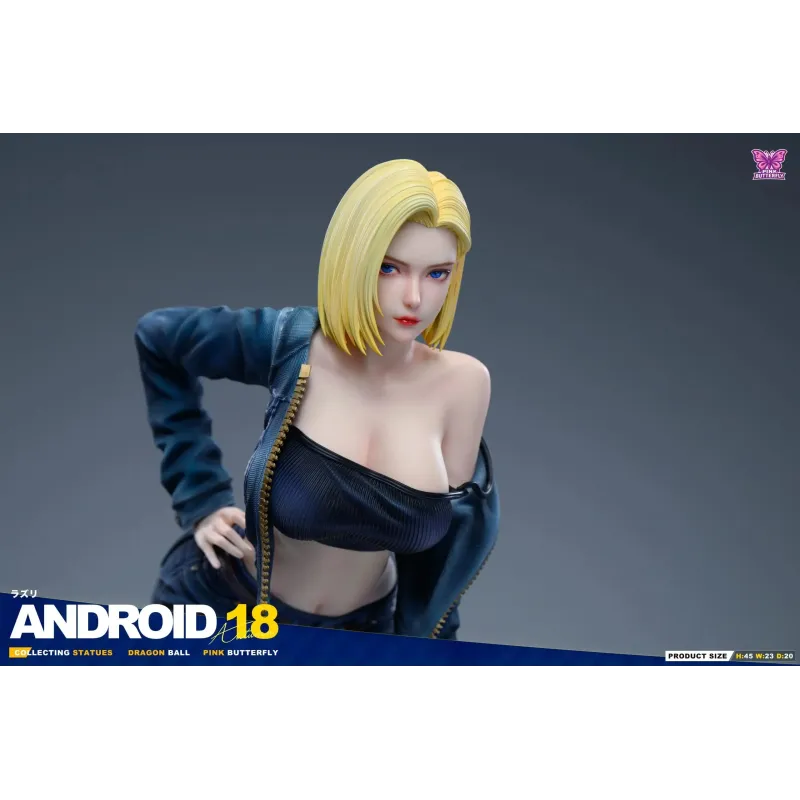 Dragon Ball Z Android 18 Pink Butterfly Studio