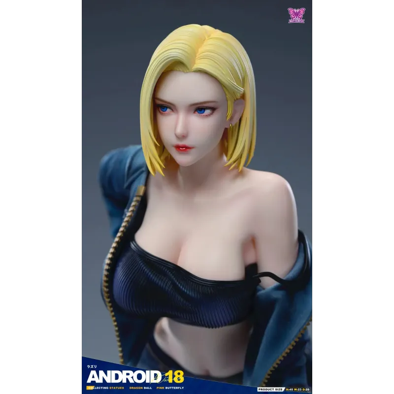 Dragon Ball Z Android 18 Pink Butterfly Studio