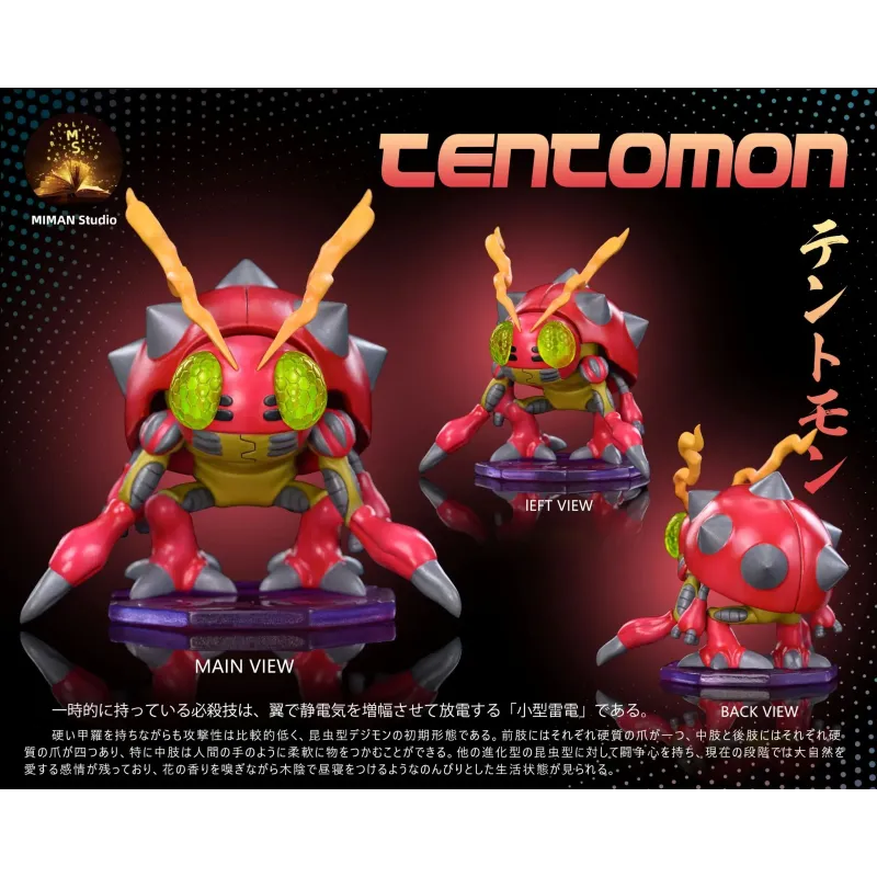 Digimon Main Character Team 06 Koushiro & Tentomon MIMAN Studio