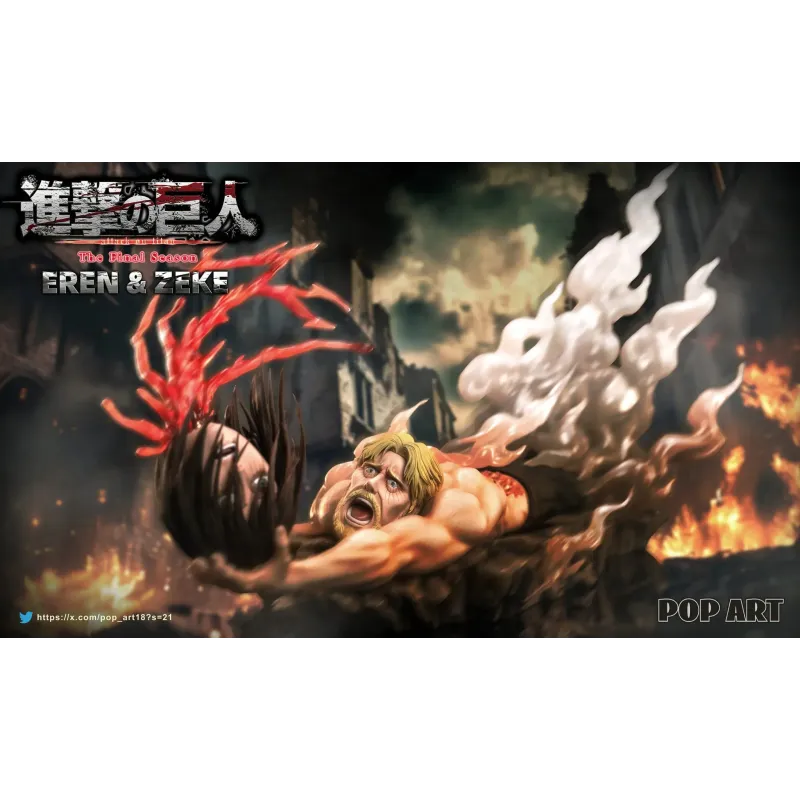 Attack on Titan Eren & Zeke POP ART Studio