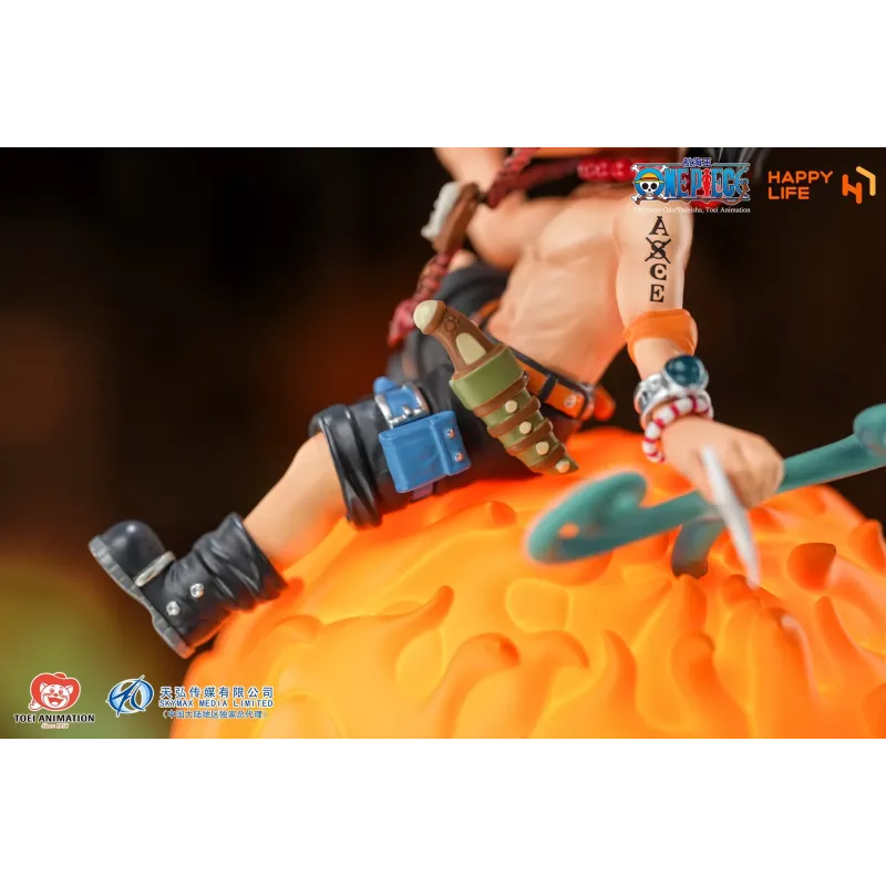 One Piece Portgas D Ace Voice-Activated Night Lamp Happy Life Studio