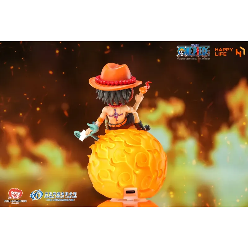 One Piece Portgas D Ace Voice-Activated Night Lamp Happy Life Studio