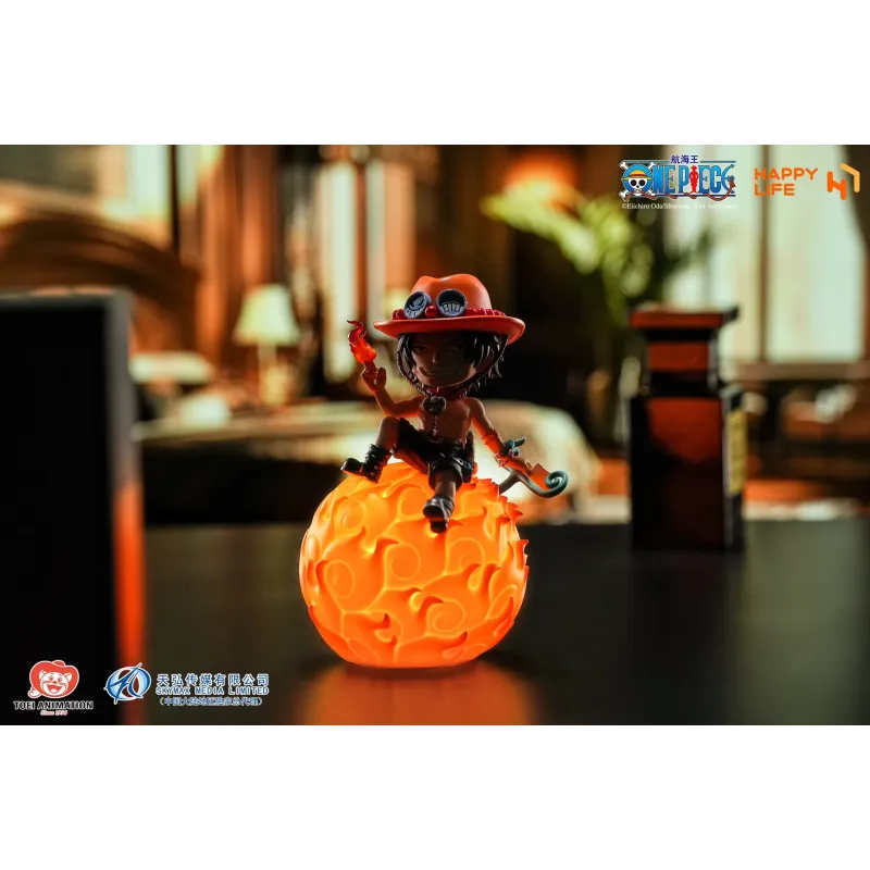 One Piece Portgas D Ace Voice-Activated Night Lamp Happy Life Studio
