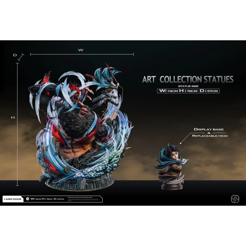 Attack on Titan Levi vs Titan Beast V2 Hertz Studio
