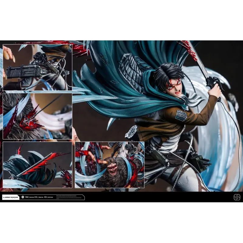 Attack on Titan Levi vs Titan Beast V2 Hertz Studio