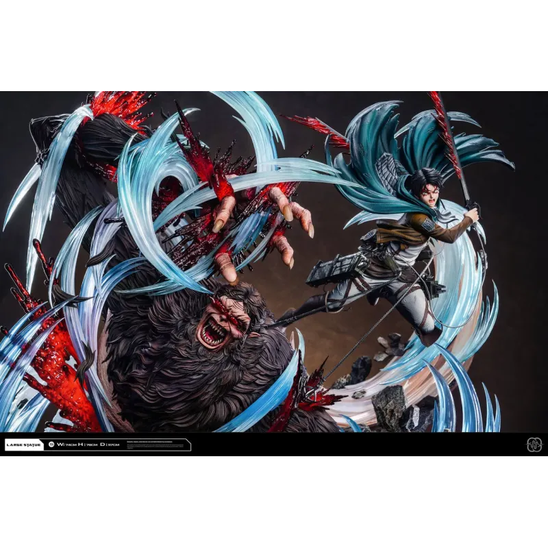 Attack on Titan Levi vs Titan Beast V2 Hertz Studio