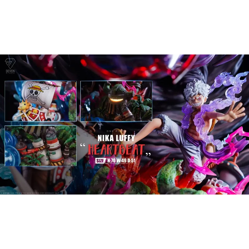 One Piece Luffy Nika Heartbeat Seven Studio