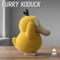 Pokémon Platinum Silicone Flocked Psyduck NINETY SEVEN Studio