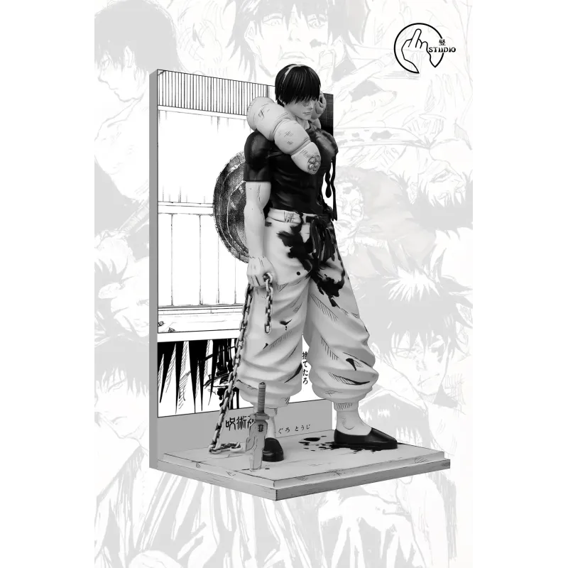 Jujutsu Kaisen Toji Fushiguro Manga B/W Color Shu Studio