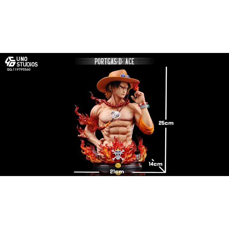 One Piece Portgas D. Ace Bust UNO Studio