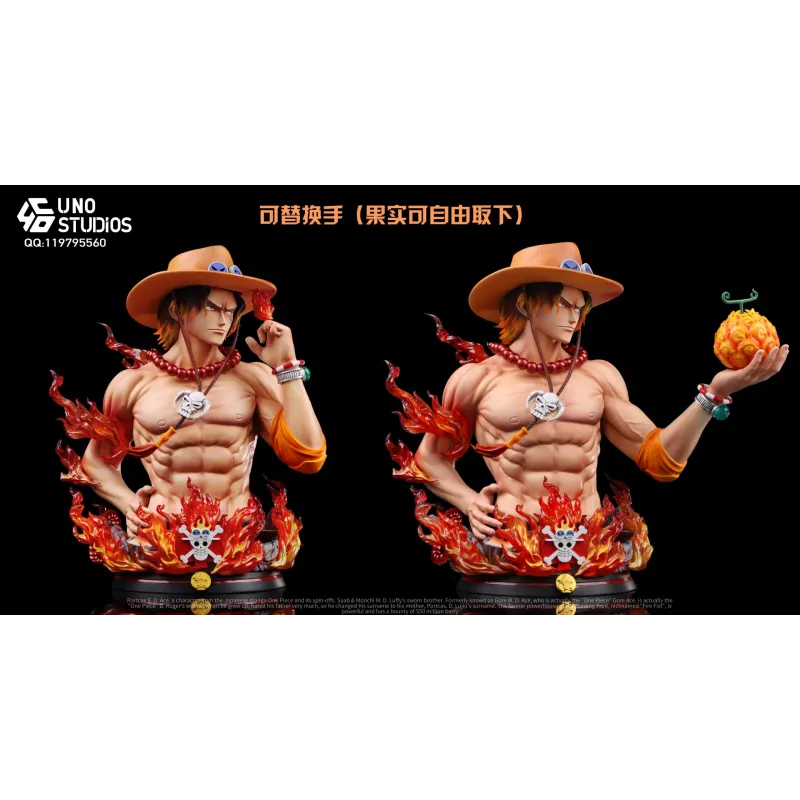 One Piece Portgas D. Ace Bust UNO Studio