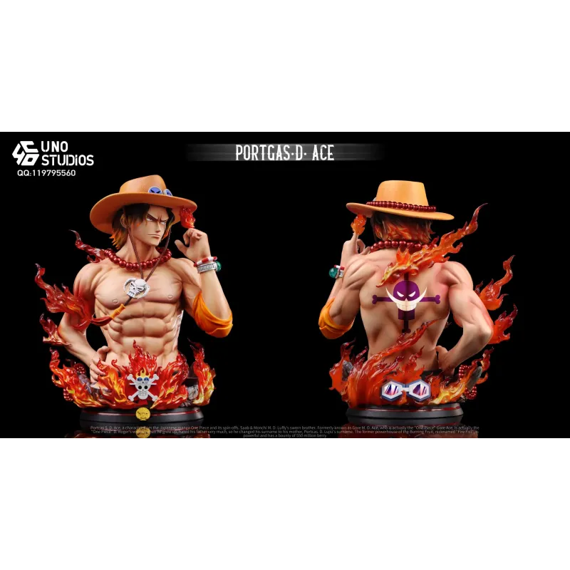 One Piece Portgas D. Ace Bust UNO Studio
