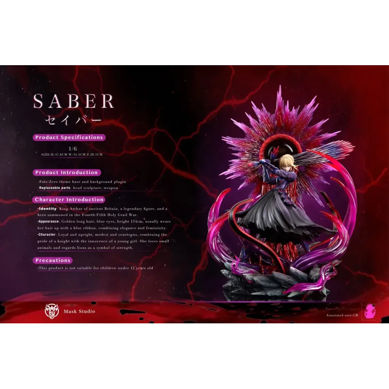 Fate Stay Night Saber Artoria Pendragon Mask Studio