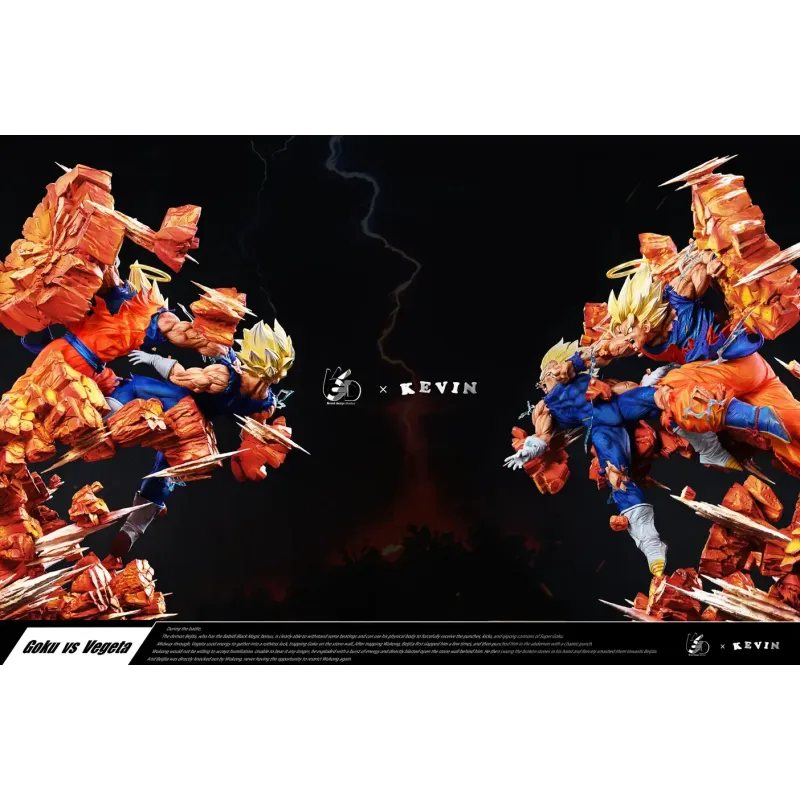 Dragon Ball Z Goku vs Majin Vegeta Grand Design Studio