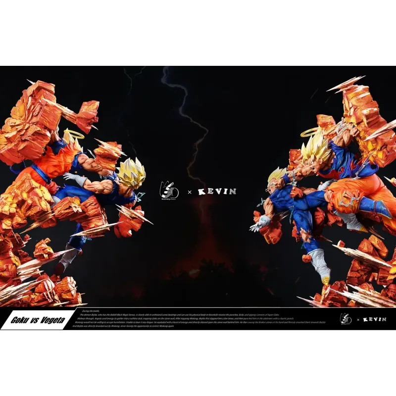 Dragon Ball Z Goku vs Majin Vegeta Grand Design Studio