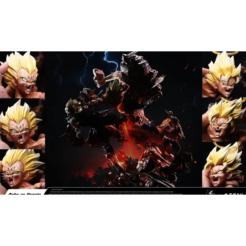 Dragon Ball Z Goku vs Majin Vegeta Grand Design Studio