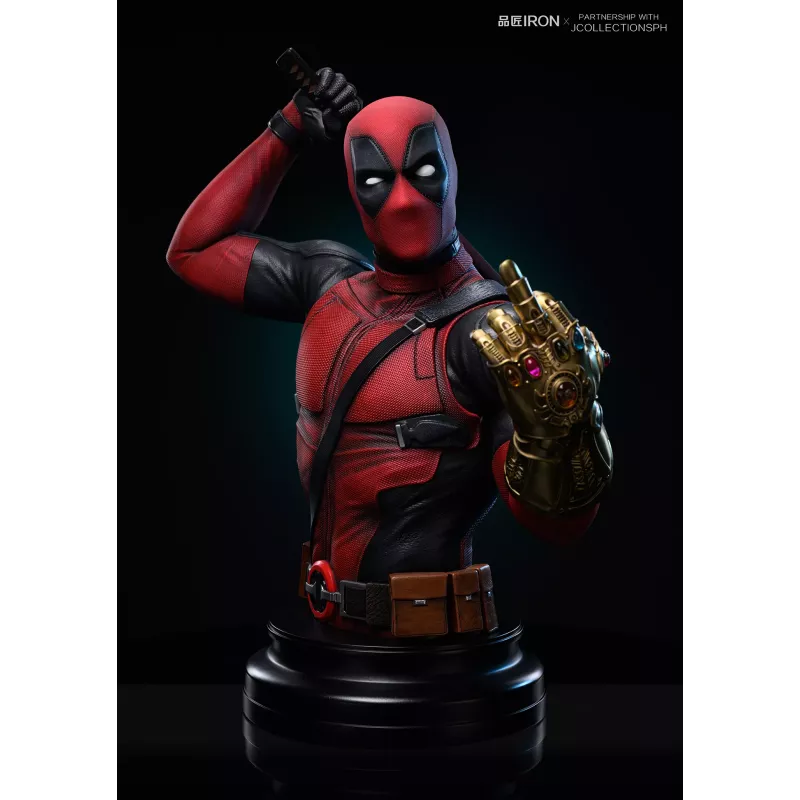 Marvel Deadpool Bust Pin Jiang Iron Studio