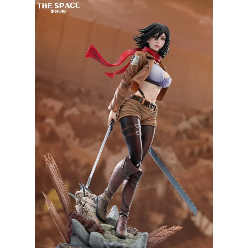 Ataque a los Titanes Mikasa Ackerman - La Figura del Estudio Espacial