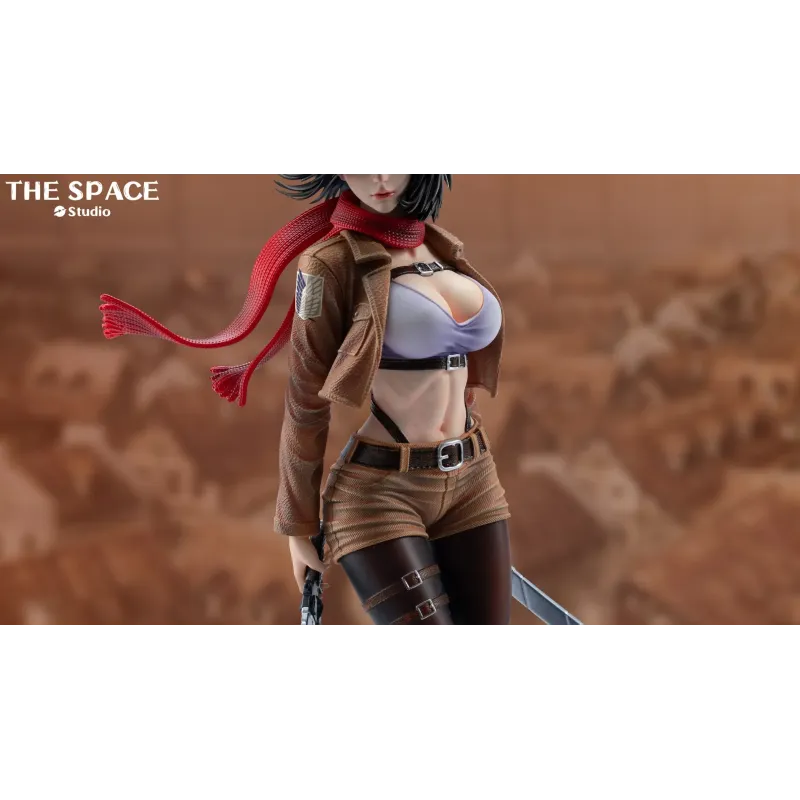 Ataque a los Titanes Mikasa Ackerman - La Figura del Estudio Espacial