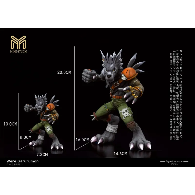 Digimon WereGarurumon Mine Studio