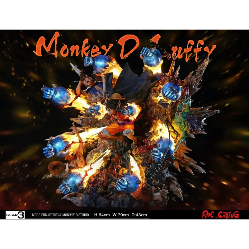 One Piece Luffy Roc Gatling More Fun Studio & Monkey D Studio