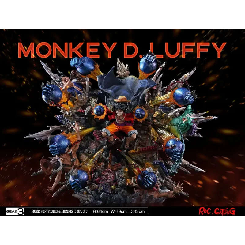 One Piece Luffy Roc Gatling More Fun Studio & Monkey D Studio