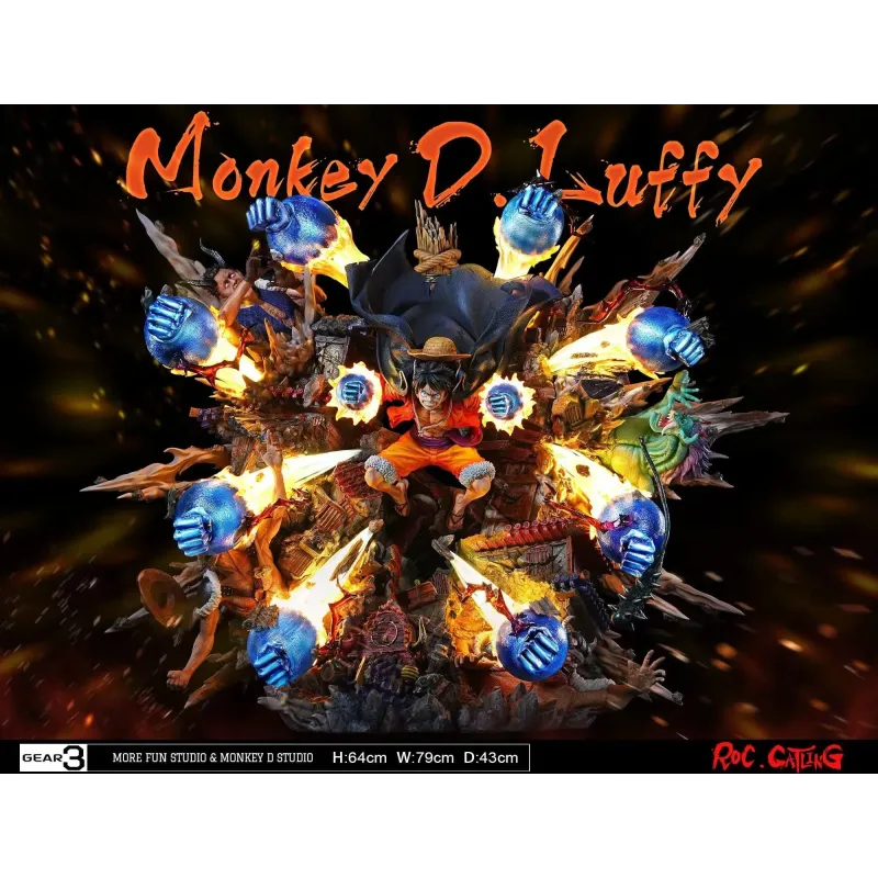 One Piece Luffy Roc Gatling More Fun Studio & Monkey D Studio