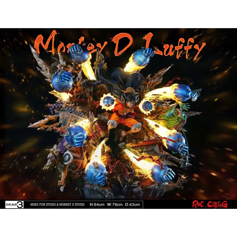 One Piece Luffy Roc Gatling More Fun Studio & Monkey D Studio