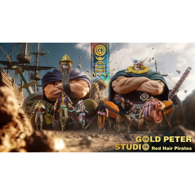 One Piece Red Hair Pirates Dorry x Brogy Gold Peter Studio