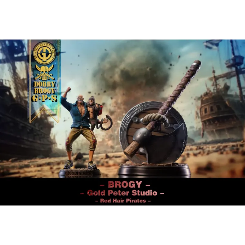 One Piece Red Hair Pirates Dorry x Brogy Gold Peter Studio