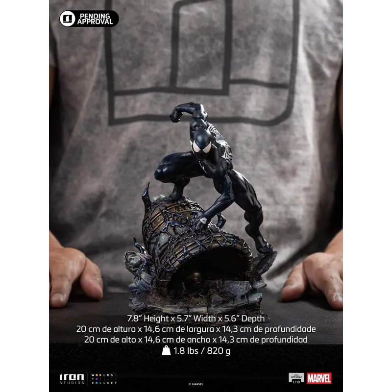Marvel Spider-Man Black Costume Iron Studios