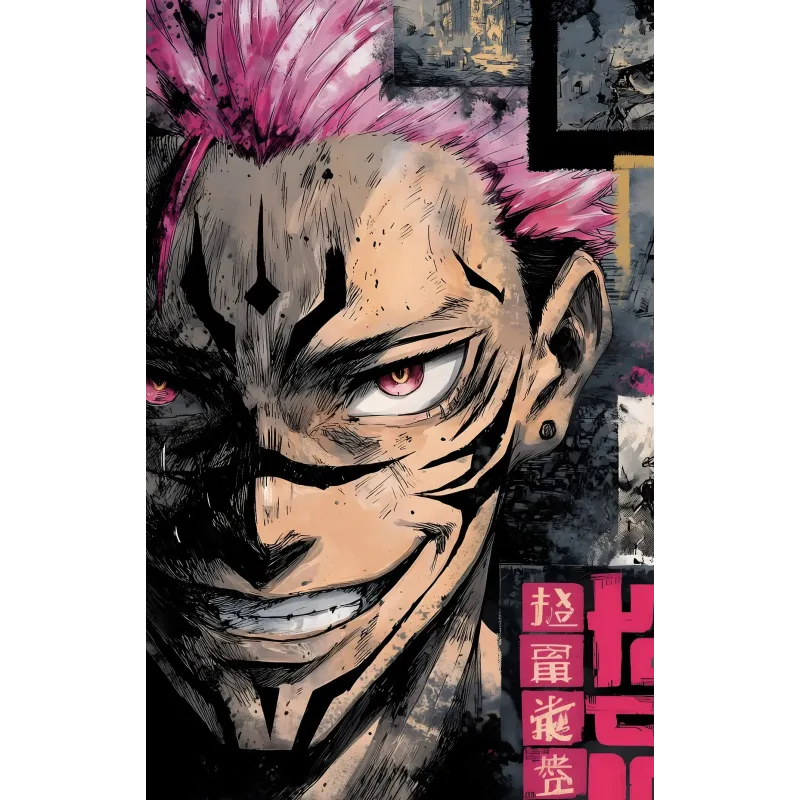 Jujutsu Kaisen Ryomen Sukuna Decorative Painting H-TWO