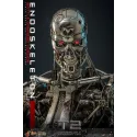The Terminator T800 Endoskeleton HOTTOYS 1/6 Diecast - Battle Damage