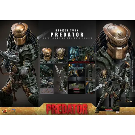 Predator Broken Tusk Hot Toys - Epic Collectible Figure