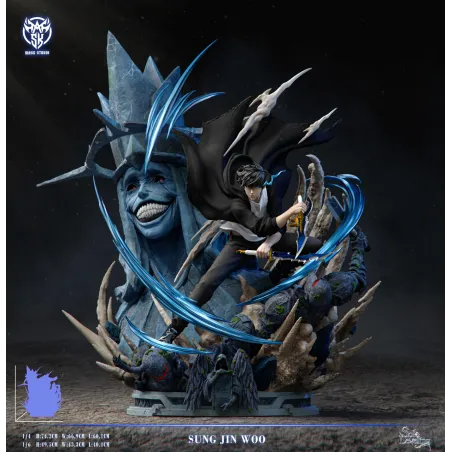 Mask Studio Sung Jin-woo vs Divine Statue Boss with LED