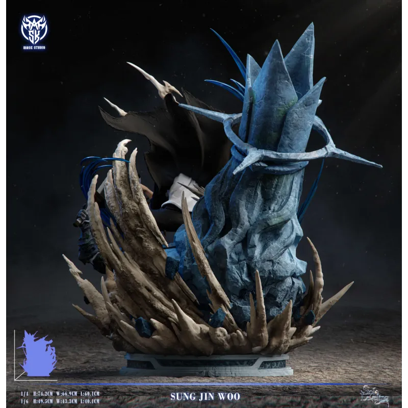 Mask Studio Sung Jin-woo vs Divine Statue Boss with LED