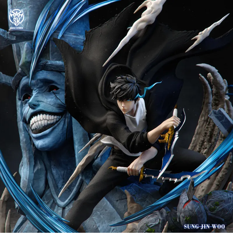Mask Studio Sung Jin-woo vs Divine Statue Boss with LED