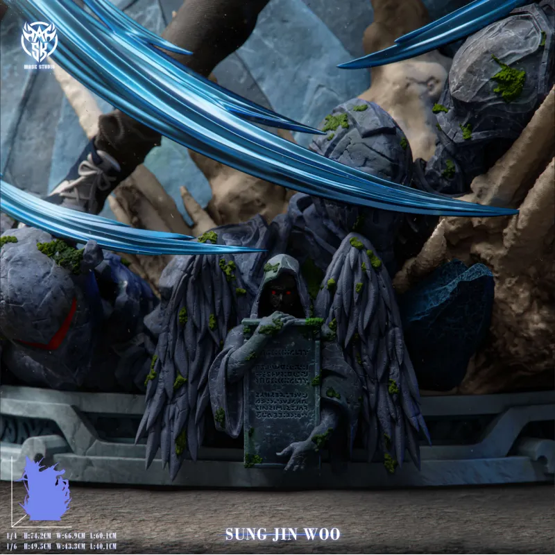Mask Studio Sung Jin-woo vs Divine Statue Boss with LED