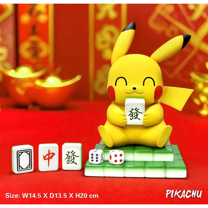 Pokemon Pikachu playing Mahjong EGG Studio