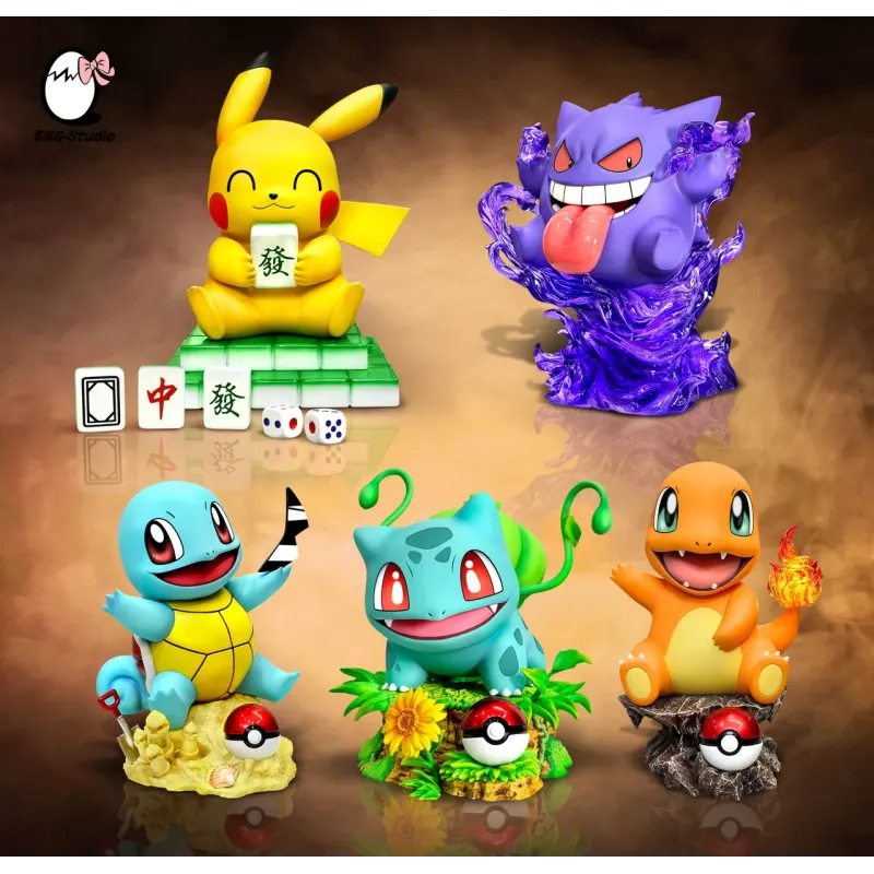 Pokemon Pikachu playing Mahjong EGG Studio