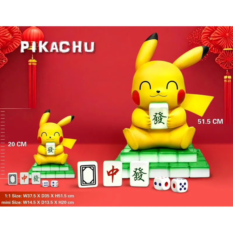 Pokemon Pikachu playing Mahjong EGG Studio