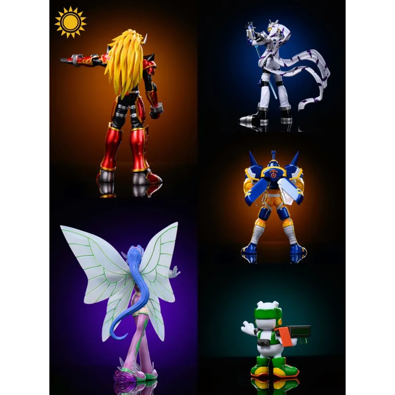 Digimon Agnimon x Wolfmon x Blitzmon x Fairymon x Chackmon Sun Toys Studio