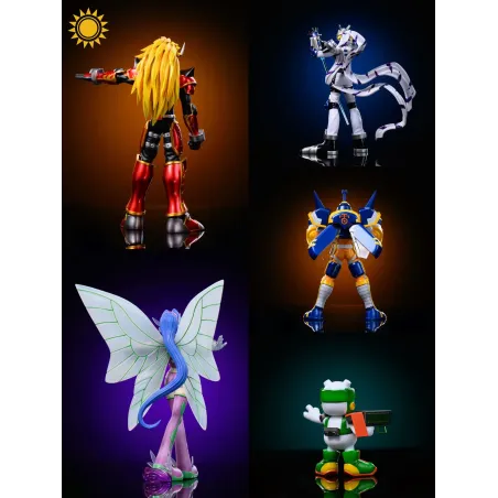 Digimon Agnimon x Wolfmon x Blitzmon x Fairymon x Chackmon Sun Toys Studio