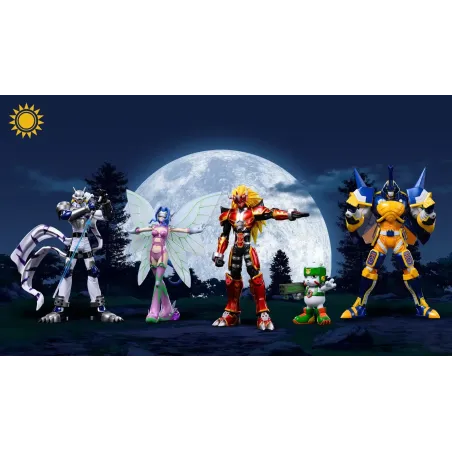 Digimon Agnimon x Wolfmon x Blitzmon x Fairymon x Chackmon Sun Toys Studio