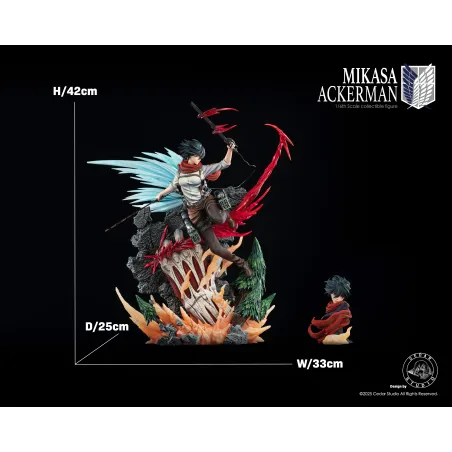 Attack on Titan Mikasa Ackerman Cedar Studio