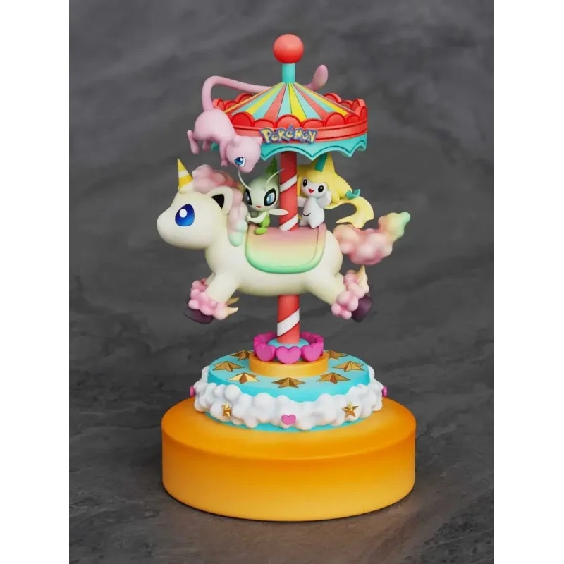 Pokemon Park Carousel Mew x Celebi x Jirachi Sun Studio